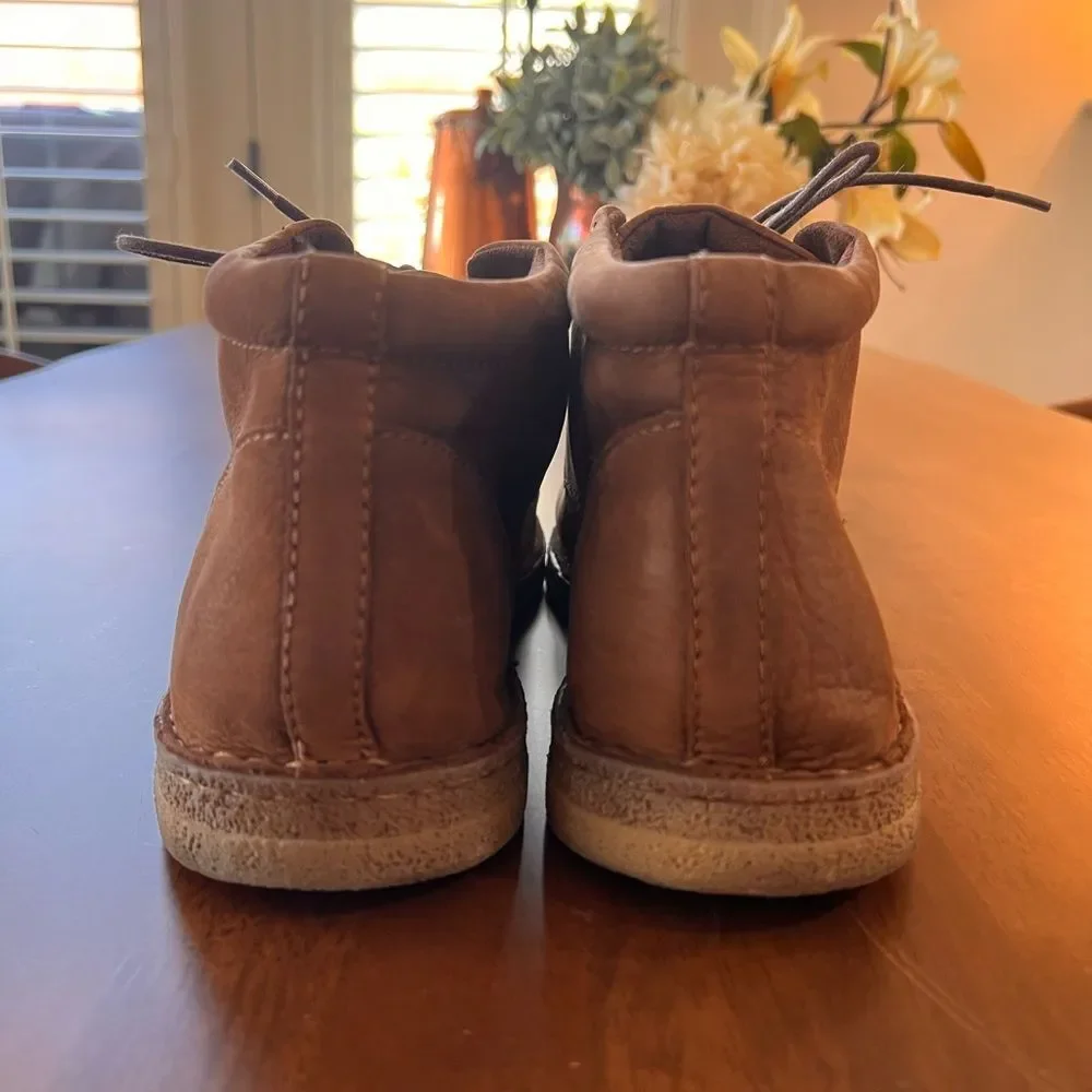Born brown suede